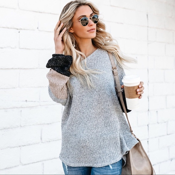 LAST‼️ Colorblock Sweater - Picture 4 of 8